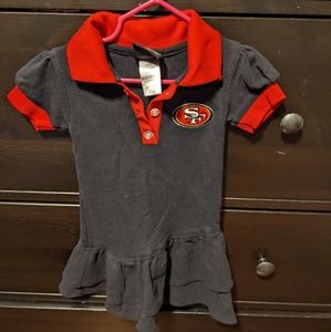 49ers toddler dress